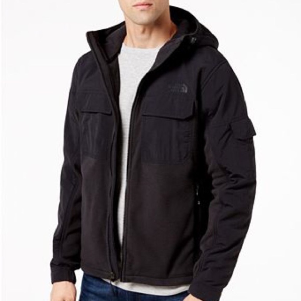 The North Face Salinas Men Black Hooded Jacket XXL